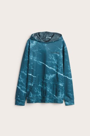 Kappahl | Bluza z kapturem, we wzory | Zielony