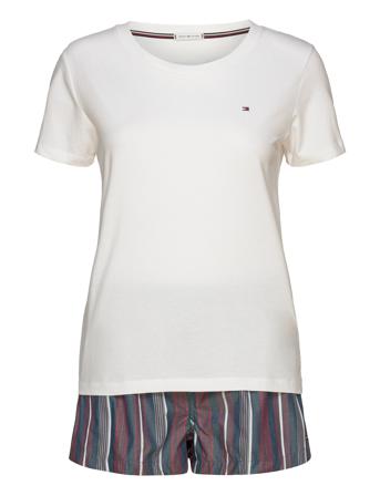 Woven Ss Pj Short Set Tommy Hilfiger Patterned