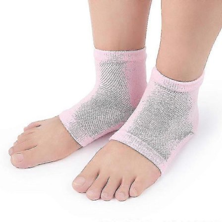 Andningsbara Gel Anti-uttorkande Hälstrumpor Häl Sprickskydd Strumpor Män Kvinnor Häl Anti-slitage Exfolierande Sportstrumpor 1 Par-MXBC