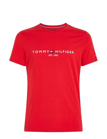 Tommy Logo Tee Red Tommy Hilfiger