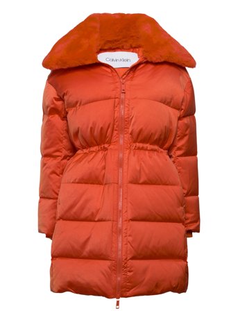 Calvin Klein | Lux Satin Puffer Coat | S
