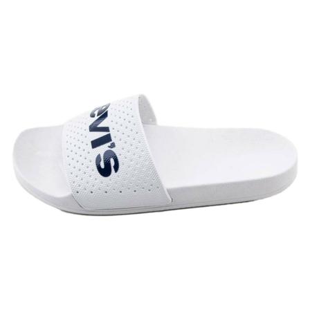 Levi's, Flip Flops ; Sliders Wit, Heren, Maat:42 EU