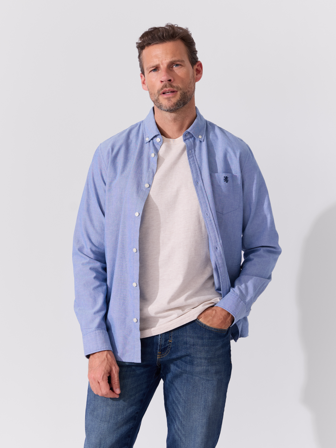 MATCH - Somerset oxfordskjorte - Redford - Str. XXL - Herre - Skjorter - Blå - 100% bomull