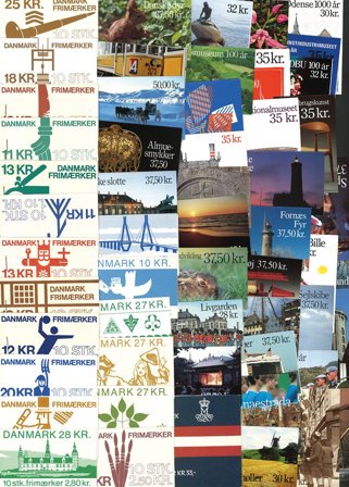 Danmark - Samling af frimærkehæfter