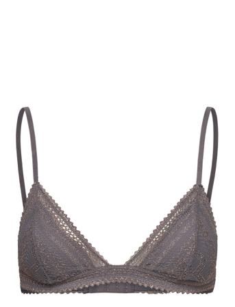 Sublime We Care - N*8 Triangle Lingerie Bras & Tops Soft Bras Triangle Bras Grå Etam