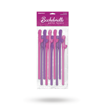 Pipedream: Bachelorette Party Favors Dicky Sipping Straws Pin - Vuxen.dk: For hende - Vuxen.dk: Rollespil - Vuxen.dk: Hønefest & polterabend