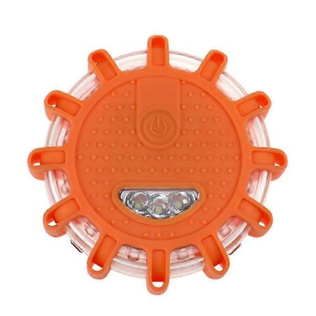 Magnetiske LED-advarselslamper til bil, vejbelysning, advarselslys til natbrug orange