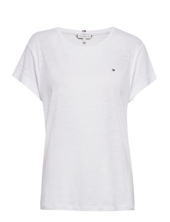 Vikki Round-Nk Top Ss White Tommy Hilfiger