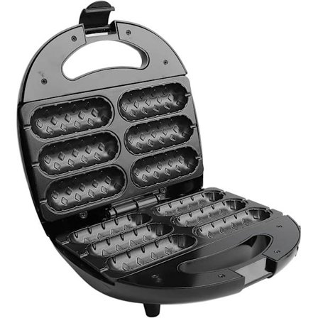 850W Pølsehorn Maker - 6-i-1 Non-Stick Maskin for Pølser, Pizzalommer, Kakeruller og Mer, Familie Kjøkkenapparat