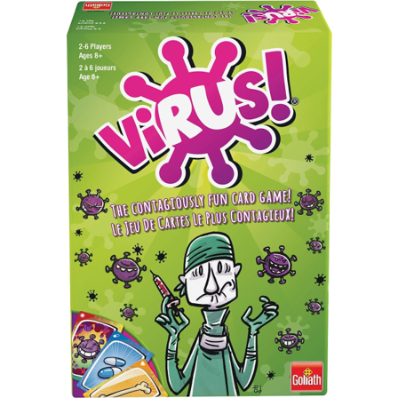 Virus-korttipeli - Tarttuvan hauska korttipeli, vihreät kortit Vanhempi-lapsi-interaktiiviset lelut Perhejuhlat