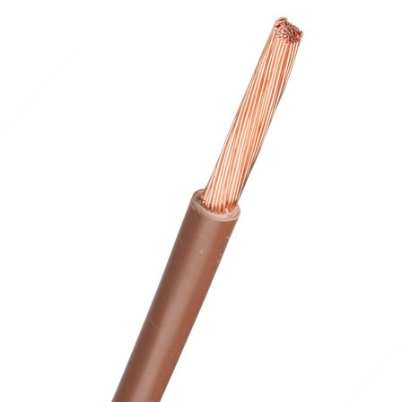 Nexans RQ Kytkentäkaapeli 1x6 mm² johtimen pinta-ala, ruskea 6 mm², Liitäntätulpat & kaapelit