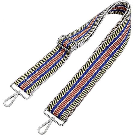 Värikäs olkahihna säädettävä korvaava vyö crossbody kangaskassi käsilaukku lahja