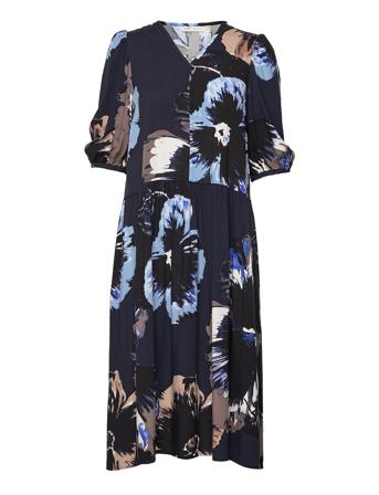 Viksaiw Long Dress Polvipituinen Mekko Sininen InWear