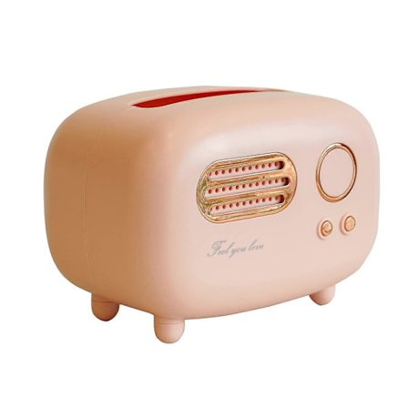 Papirboksdeksel, Retro Radio Papirbokser, Kunst Papirboks, Multifunksjonell Ansiktspapirboks Grønn