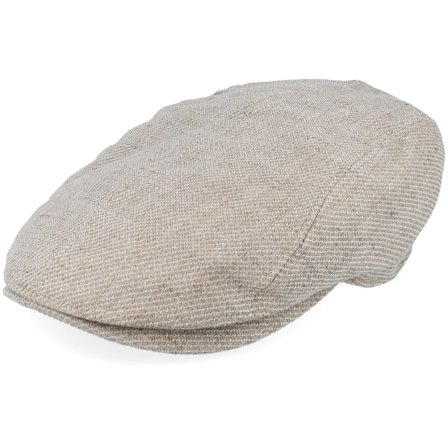 Lierys - Beige Flatcap Cap - Ivy Cap Linen Beige Flat Cap @ Hatstore