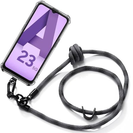 Skyddande skal - BOOLING - för iPhone 12 mini - Sammansatt silikon - Avtagbar rem - Repfria