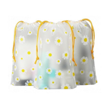 Sett med 10 oppbevaringsposer, skopose, multifunksjonell transparent reisekosmetikkpose (sko ikke inkludert)