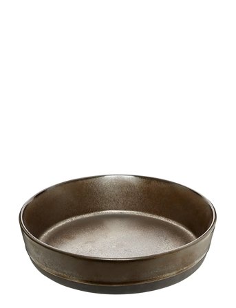 Raw Metallic Brown - Suppe Tallerken 1 Stk D19,4 X H4,5 Cm Brown Aida