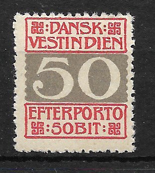 Dansk Vestindien 1905 - AFA Porto 8B - Postfrisk