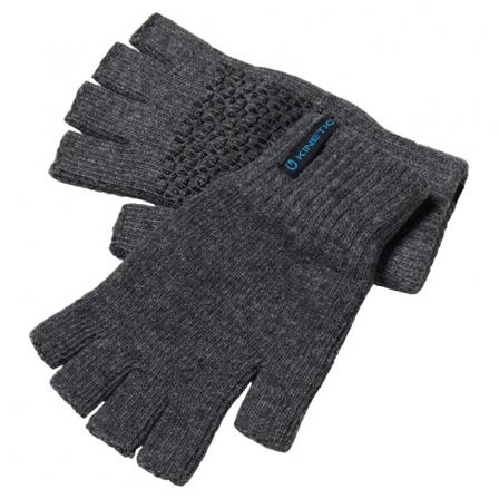 Kinetic Wool Glove Half Fingers Grey -S/M
