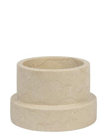 Marble Block Candleholder, Tall Home Decoration Candlesticks & Lanterns Candlesticks Beige Mette Ditmer