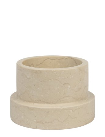 Mette Ditmer Marble Block Candleholder, Tall - Beige - ONE SIZE