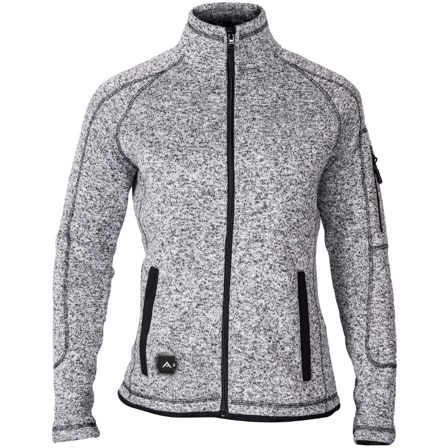 Avignon Heat Weaveguard Stickad Värmejacka Dam inkl Powerbank Gråmelerad