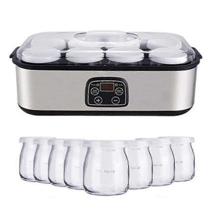 Probiotisk yoghurtmaskin med justerbar temperatur/tidskontroll Få bedre tarmhelse^