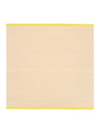 Moderna Flat 250X250 Large Beige/Yellow Plain (Single Colored) Square Rug
