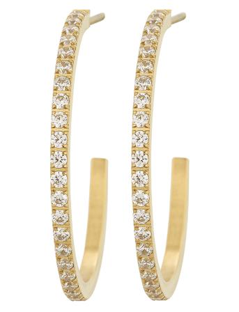 Glow Creoles Mini L Gold Accessories Jewellery Earrings Hoops Gull Edblad