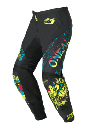 Crosshose O'Neal Element Rancid Kinder Schwarz-Neon-Gelb 22