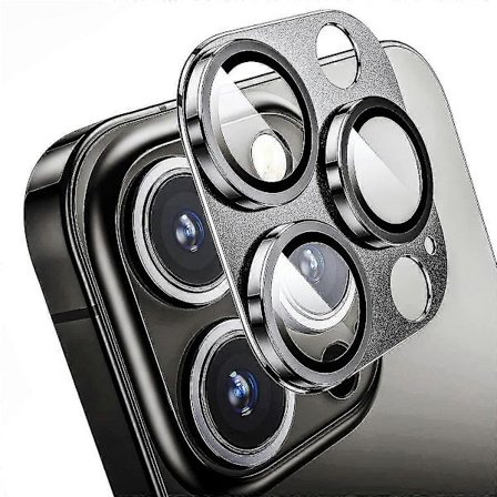 ENKAY HAT PRINCE For iPhone 16 Pro/16 Pro Max Kameralinsebeskytter Aluminiumlegering + Herdet Glass