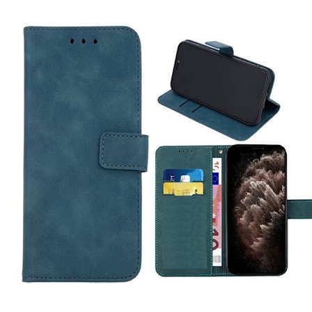 Samsung Galaxy S24 Ultra - Mobilplånbok Smart Velvet - Mörkgrön