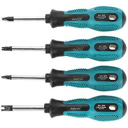 4 st U-formad skruvmejsel U-typ magnetisk skruvmejsel multifunktionell handverktygsskruvmejselset halkfritt handtag skiftnyckelhuvud U-formad slitsad 