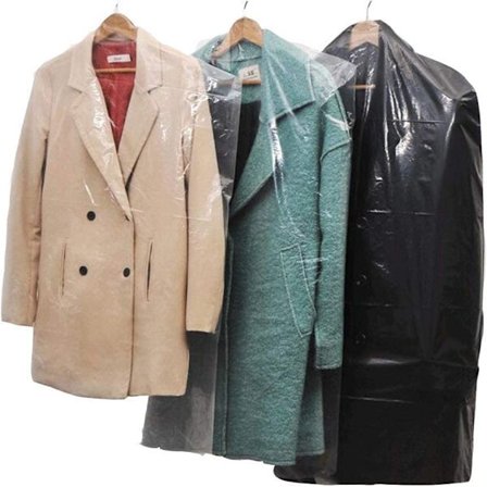 20 stk. Tøj støvdæksler Kan hænges Transparent støvtæt pose