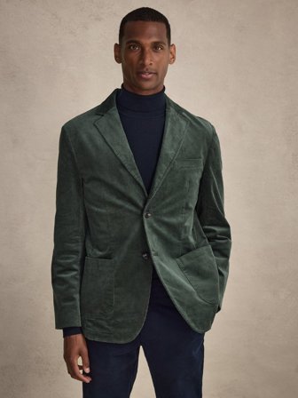 John Henric Men's Grün Blazer Casual Fit Size 50