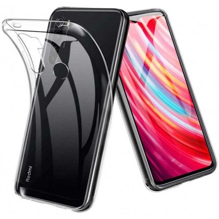 Xiaomi Redmi Note 8 Stöttåligt Genomskinligt Skal Simple