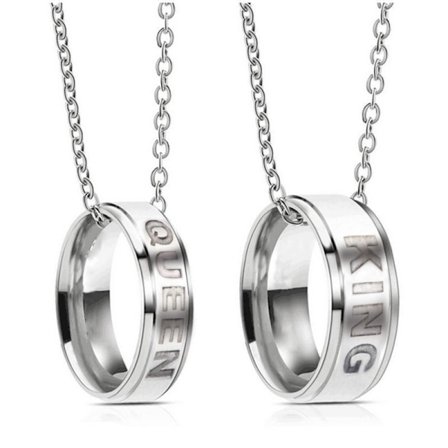 Rostfria stål smycken, europeiska och amerikanska smycken, drottningring