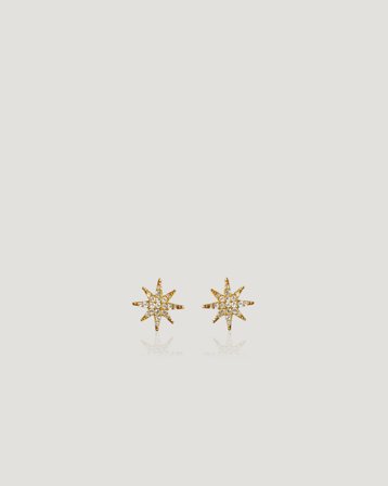 IOAKU ALFA STAR STUD EARRINGS Golden Schmuck Mädchen - Kids Brand Store