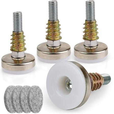 4-pak møbelnivellering Møbelnivelleringsfødder Møbelfødder