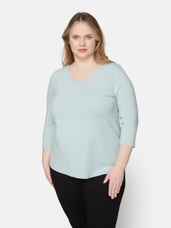 CISO - 3/4 Ærmet T-shirt - Lyseblå