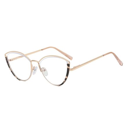 Anti-Blue Light Briller Firkantede Briller LEOPARD PRINT LEOPARD