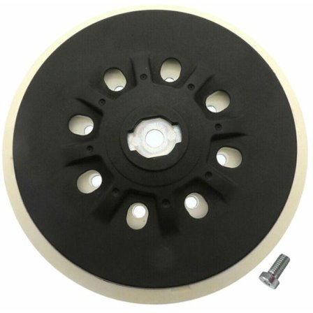 Trade-Shop kardborreplatta 17 hål, självhäftande platta kompatibel med Festool Rotex 150, RO 150 EQ / 150 mm, hård version, skruv ingår