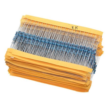 600 st/ set Metallmotstånd Resistor Sortiment Passiv