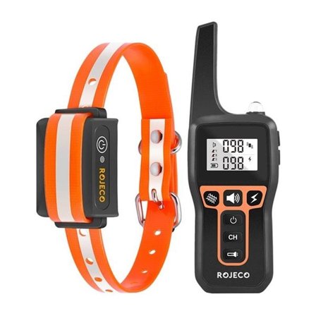 Rojeco 1000m elektriskt barkhalsband PD529 (Orange)