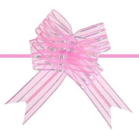 Trækbuer 10 stk Store Organza Bånd Bryllup Gaveindpakning