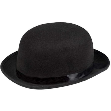 Bowlerhatt, for voksne, Hatt, Hodeplagg, Kostyme, Karneval, Tema