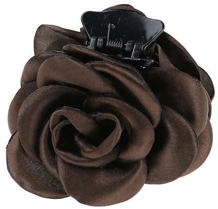 Senze Faldklemme Plastmed blomst Brown, Hår, Hårpynt, Hårklemmer