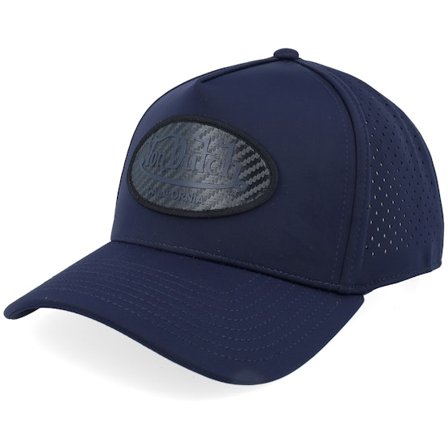 Von Dutch - Blå trucker Kasket - Sport Oval Patch Navy A-Frame Trucker @ Hatstore