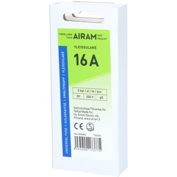 SIKRING 16A TREG 5-PAKK